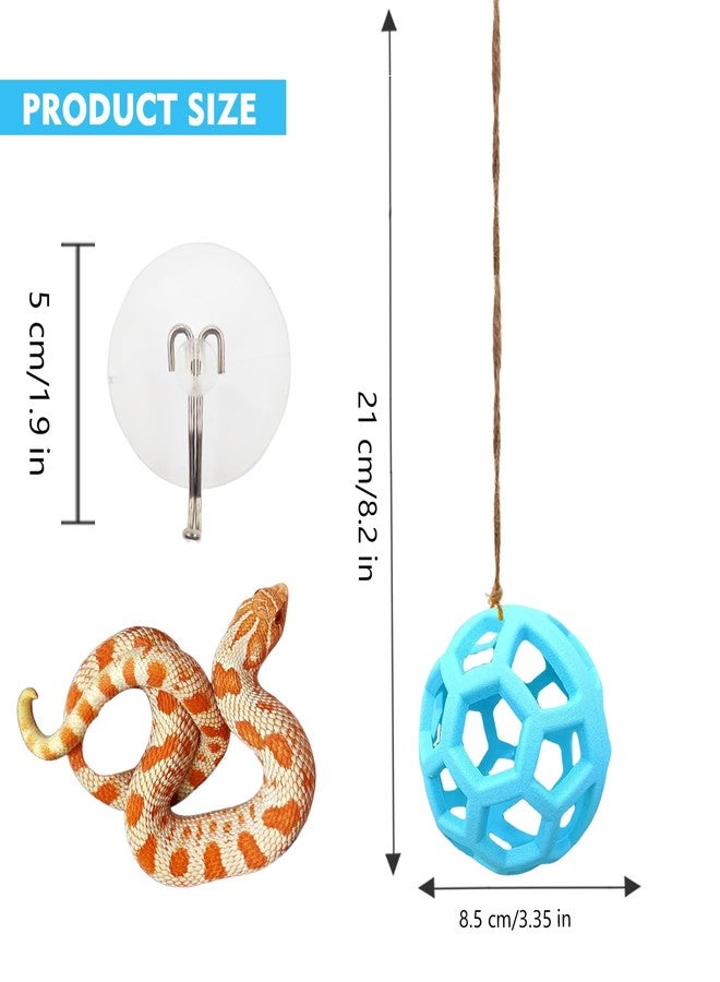 MAGNEECH Slim Snake Ball Python Accessories Reptile Climbing Ball Python Playground Climbing Toys (Blue) - Image 3